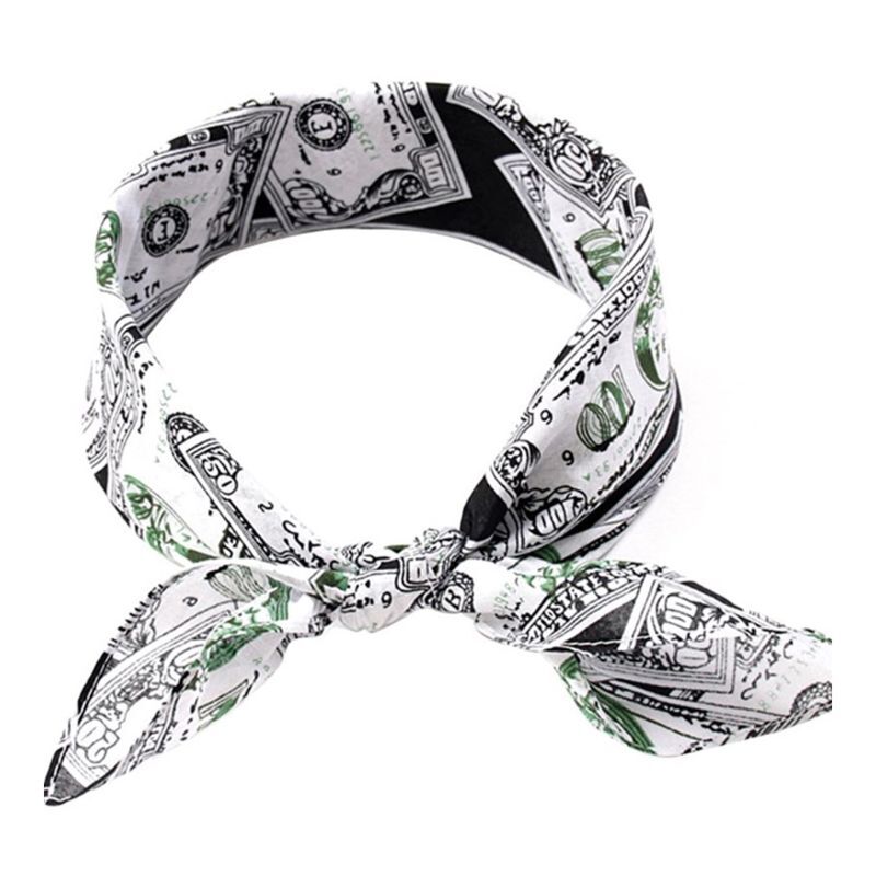 Bandanas imprimés d'argent, nouveauté classique, masque écharpe carrée, couvre-chef