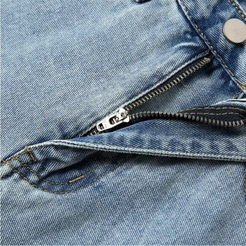 Pantalones cortos de mezclilla Retro para mujer, cintura alta, rectos, fáciles de combinar, sueltos, simples, moda coreana, azul, informal, estudiantes, elegante, Vintage