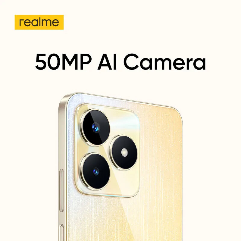2023 Realme C53 33 Вт SUPERVOOC с аккумулятором 5000 мАч 50 МП AI камера 6.74 "HD 90 Гц дисплей телефон смартфоны