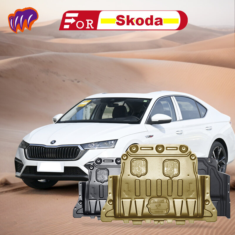 Voor Skoda Octavia Pro 2013 14 15 16 20 2021 2022 2023 Motor Chassis Schild Spatbodem Bescherming Auto-Accessoires Onder