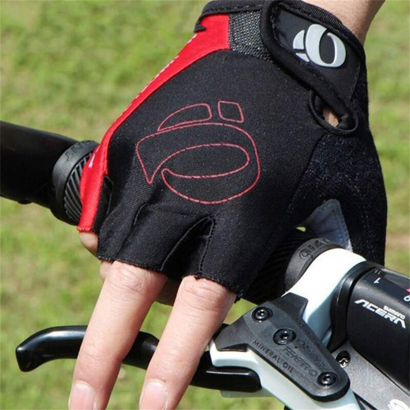 ถุงมือปั่นจักรยานเสือหมอบเจลกันลื่นกันเหงื่อกันถุงมือปั่นจักรยานครึ่งนิ้ว ZK50กันลื่นป้องกันการกระแทก MTB