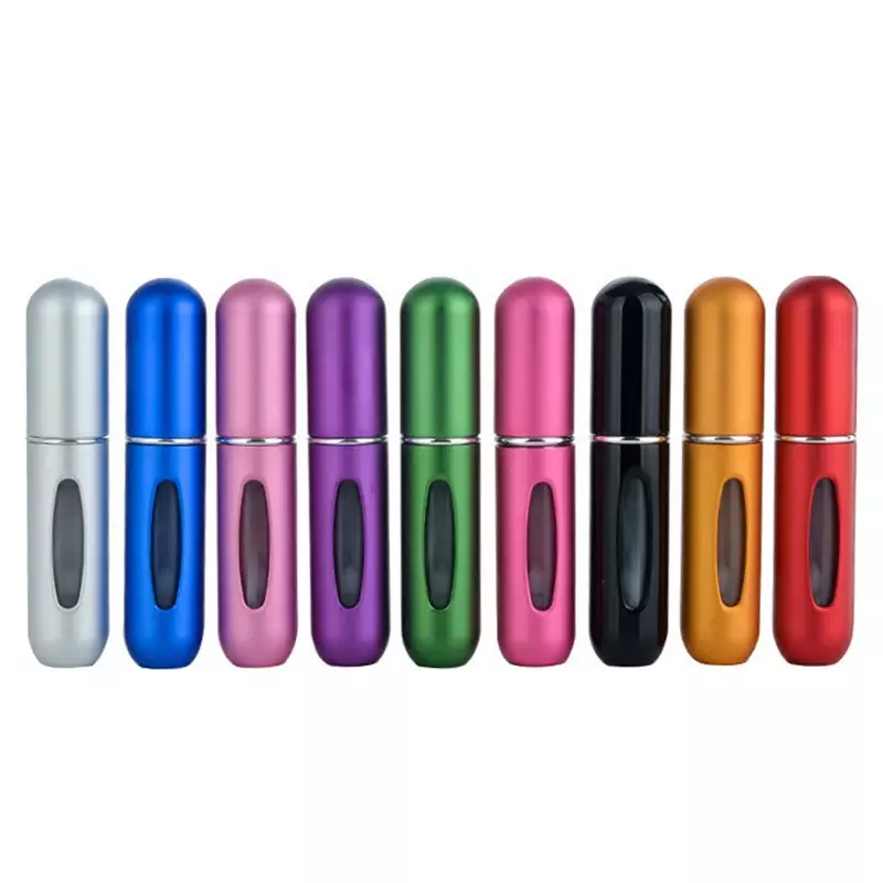 5ml Portable Mini Refillable Perfume Bottle Aluminum Spray Atomizer Bottle Travel Empty Cosmetic Containers tool