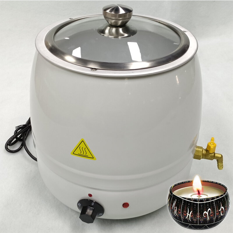 Stainless Steel Making Kit Machine Electric Candle Wax Melter Melting Kettle Wax Melting Pot for Candle Making Machine