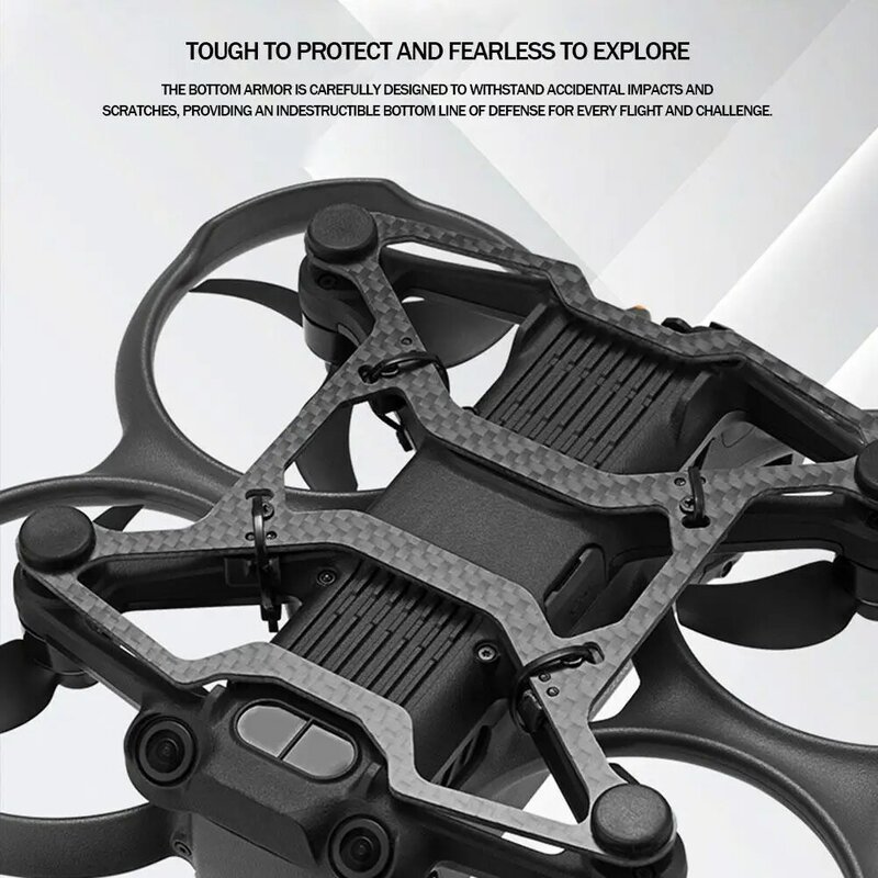 Chasis de Dron, Lanzadera de avión blindado, protección ligera de fibra de carbono, cámara aérea, parachoques anticolisión para DJI AVATA2