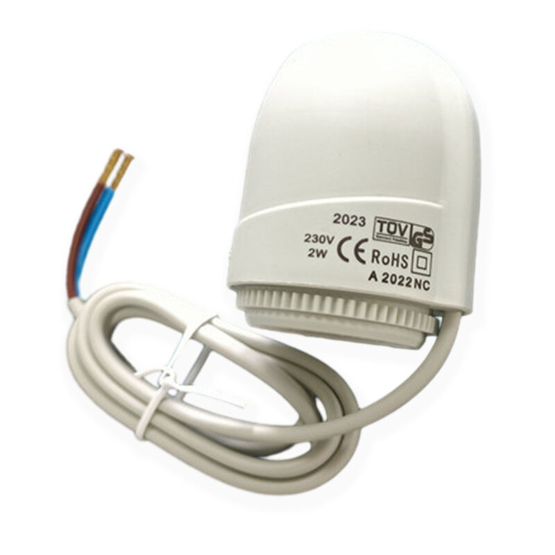 1pc 6*4.5cm valvola di riscaldamento a pavimento NC AC 230V collettore attuatore termico elettrico per parti del termostato di riscaldamento a pavimento