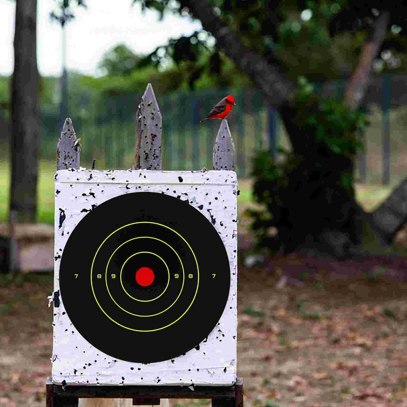 Reactive Shooting Targets Target Paper Zone Targeted Round Splatter Papers Circle Aiming Sports Accessories Stickers Targets for