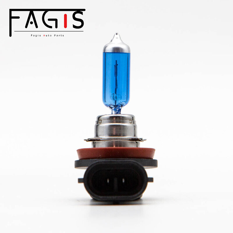 Fagis 2 Pcs H16 12V 19W PGJ19-3 Blue Super White 4800K Car Fog Lamp Auto Headlight Halogen Bulb