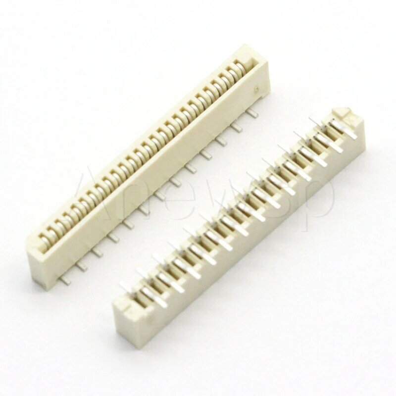 20PCS 1.0MM Pitch FFC/FPC Connector LCD Flexible Flat Cable Socket Double Row SMD Vertical Pin Type 4P/6P/8P/9P/10P/12P/14P-30P