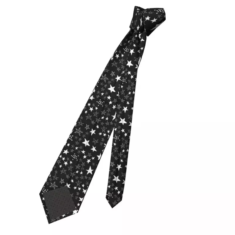 Night Starry Tie Sky Simple Graphic Neck Ties Retro Trendy Collar Tie Men Leisure Necktie Accessories