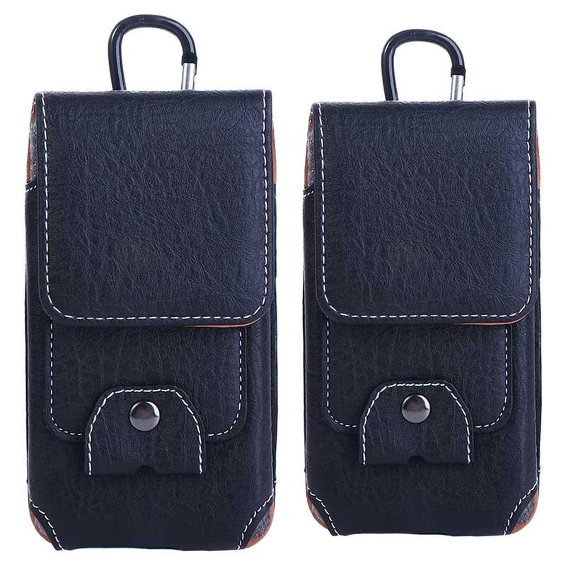Camping Outdoor Holster Cover Multifunctiona Cards Holder Wallet Pouch Waist Bag Belt Clip Holster Leather Phone Case Bum Bag