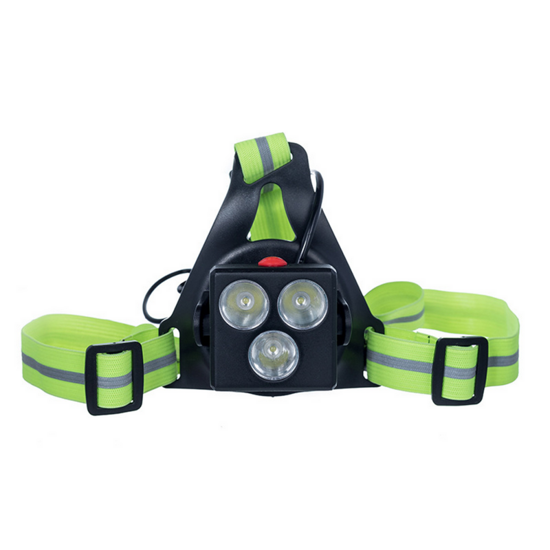 Luz LED de advertencia de seguridad nocturna para correr, Camping y ciclismo, con carga USB