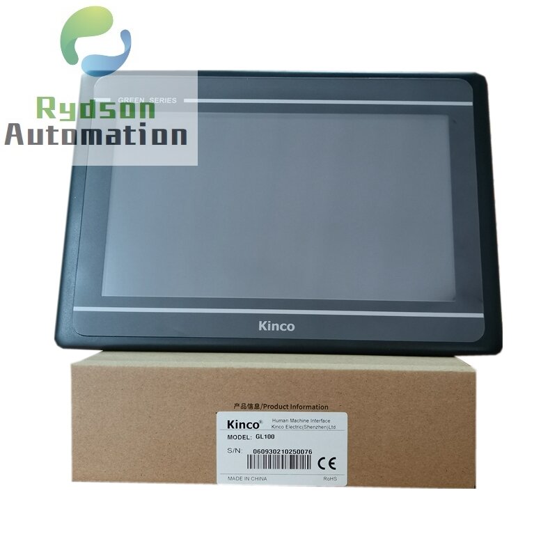 Kinco Automation Series Freescale Industrial CPU Touch Screen, HMI, GL100E, GL100, Velocidade do relógio, 800MHz, 10.1"
