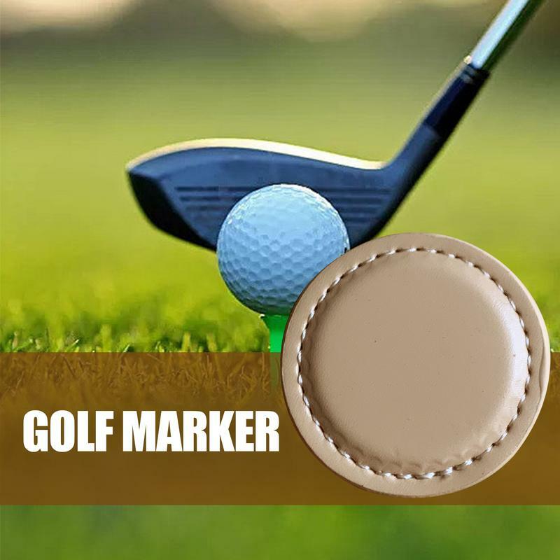 Golf Ball Marker Flat Round Golf Position Marker Magnetic Sports Fan Golf Equipment Wear-Resistant Marker For Golf Training