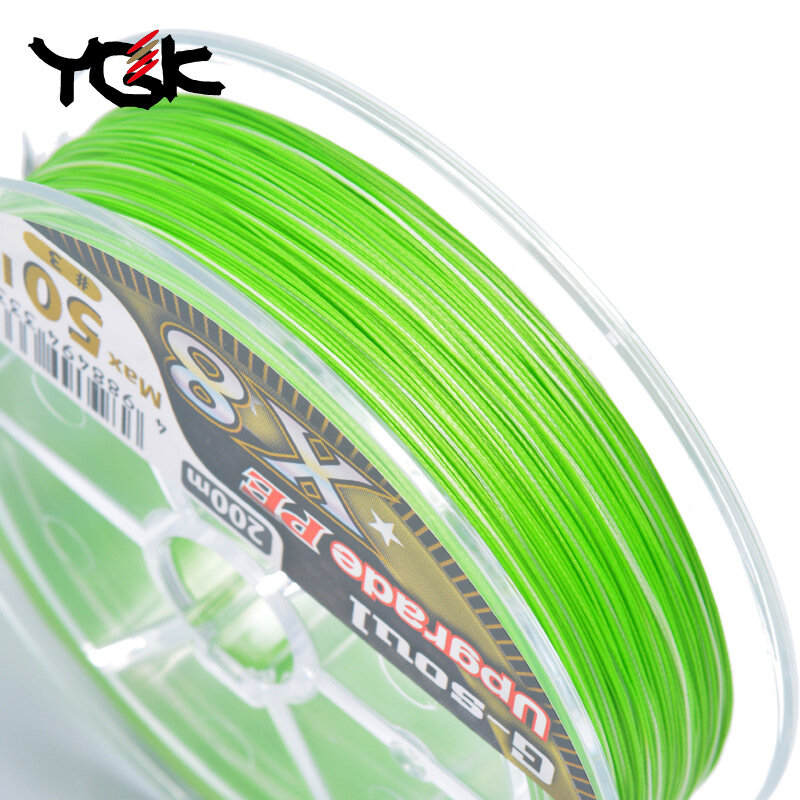 YGK G-SOUL X8 Upgrade senar pancing kepang, senar pancing 8 helai multifilamen kuat, senar PE 150M 200M bergaya tinggi