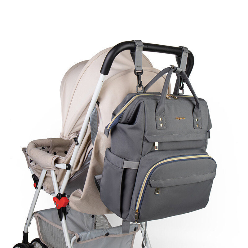 Рюкзак Lequeen для мам, Вместительная дорожная сумка для детских подгузников на коляску, для ухода за детьми