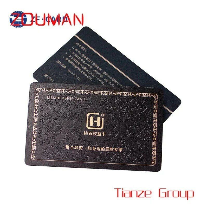 Custom , etal PVC atte Bla N 213 N 215 N 216 RFID N Contactls Busins Card