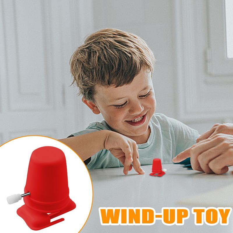 Wind Up Walking Robot Toy com Pernas Mecânicas, Brinquedos engraçados para crianças e adultos, Mini movimento, Wind Up