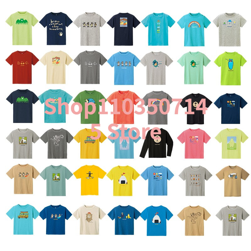 T-shirt per bambini 2024 estate nuove lettere MO ragazzi ragazze asciugatura rapida Casual manica corta Top Cartoon Fun Baby Clothes