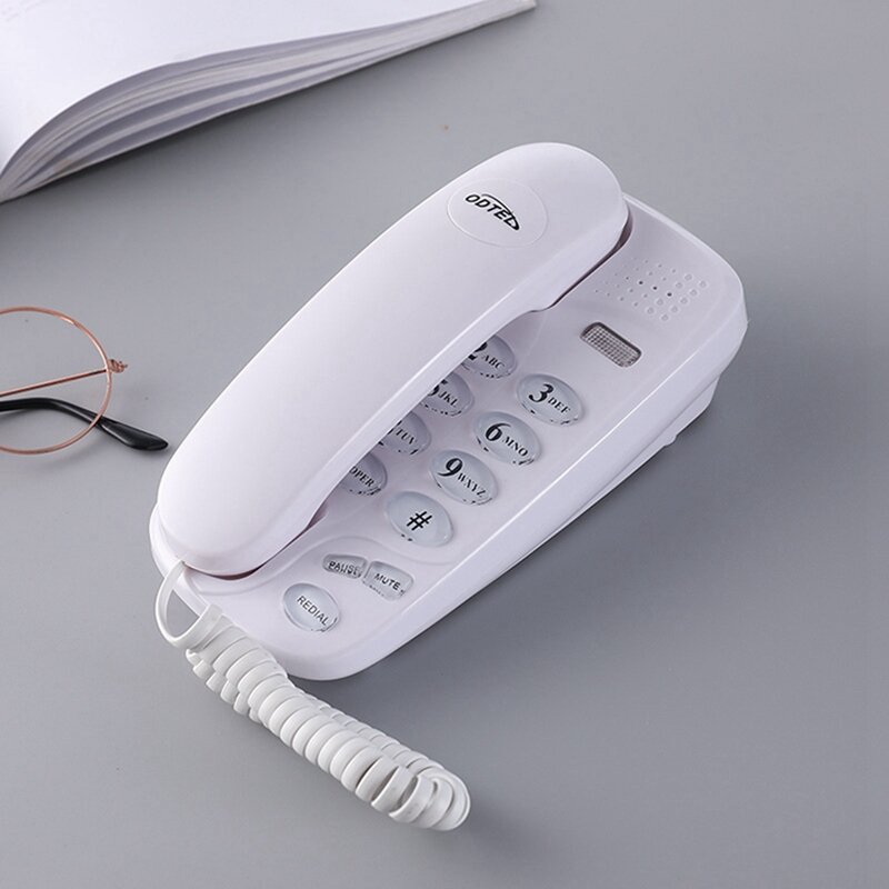 KXT-580 Big Button Corded Phone Wall-Mounted Telephones Machine Support Wall Mount Or Desk Phone