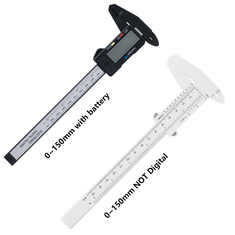 Digitale Elektronische Schuifmaat 150Mm Tattoo Wenkbrauw Ruler Meten 6 Inch Lcd Microblading Micrometer Meting Tool