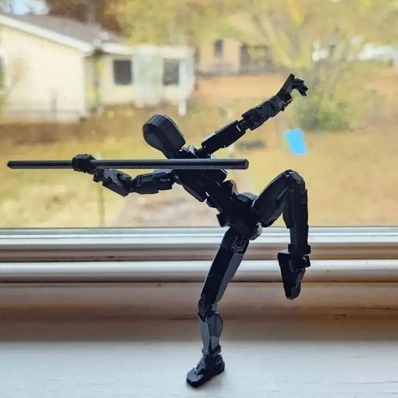 Robô Shapeshift Móvel Multi-Articulado, Manequim Impresso 3D, Personagem Lucky 13, Figuras Brinquedos, Jogo de Pais e Filhos, Presentes para Crianças