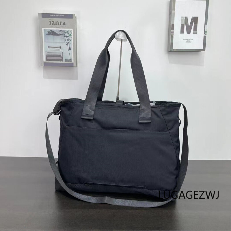 Tas tangan multifungsi pria, Tote Bag bisnis tas Messenger kapasitas besar pria, tas perjalanan nilon multifungsi untuk pria