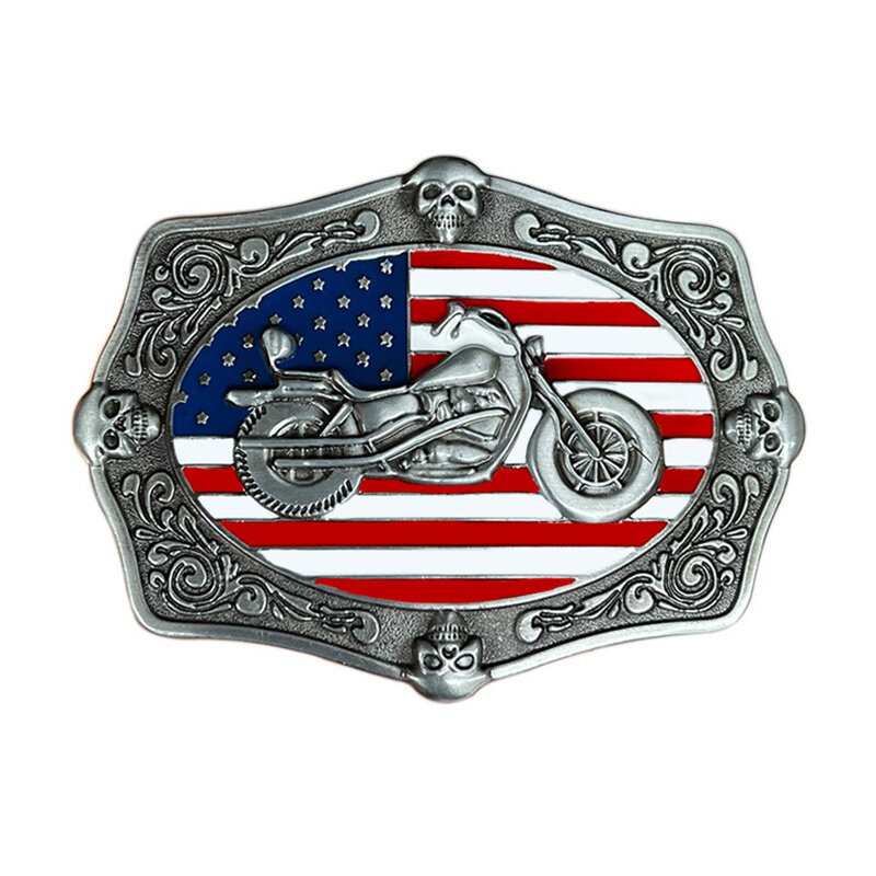 Hebilla de cinturón de motocicleta, estilo occidental, europeo y americano