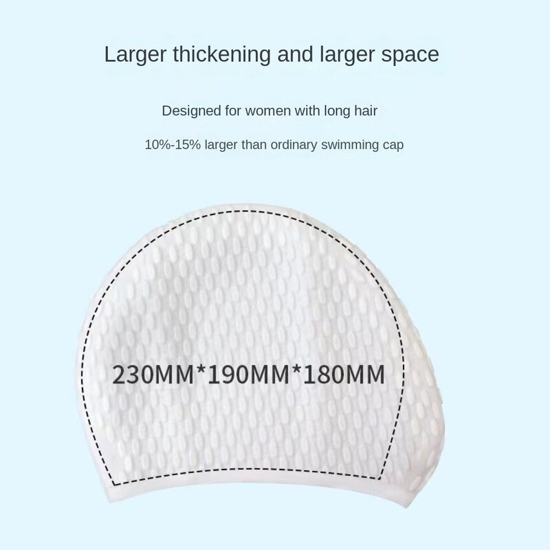 Protect Ear Bubble Swim Cap Quality Fashion Non-Slip Particle Water Sports Swimming Head Cover Waterproof Flexible Bathing Cap