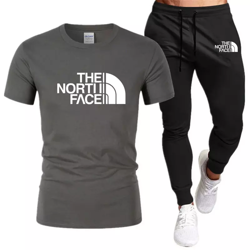 Роскошный винтажный летний спортивный костюм для бега, мужская хлопковая рубашка, комплект из 2 предметов для улицы, мужской тренировочный комплект, одежда в стиле хип-хоп