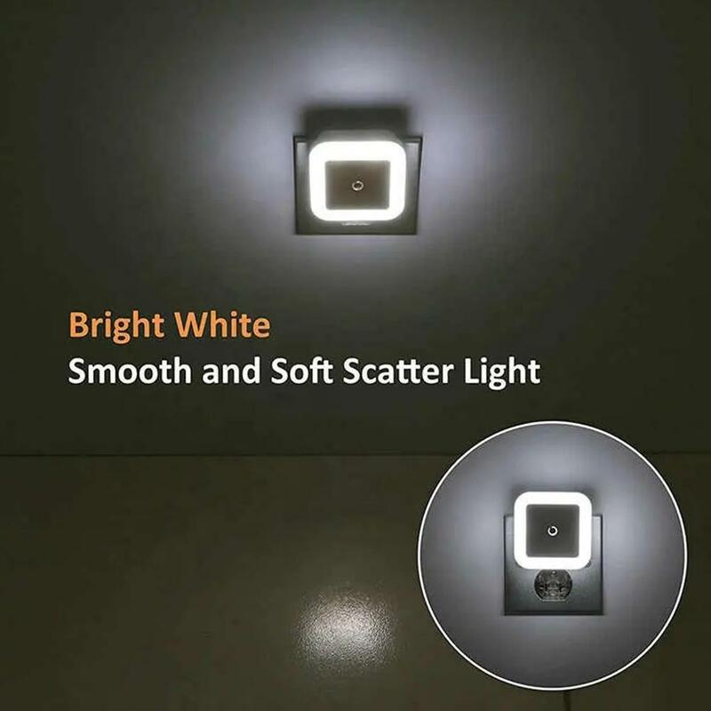 Lampu Sensor Led malam lampu samping tempat tidur untuk kamar lorong jalur Toilet rumah pencahayaan kuning putih cahaya Y1j0