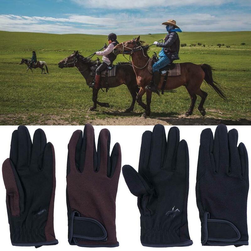 Guantes deportivos para montar a caballo al aire libre, guantes de Softball, pantalla táctil, guantes ecuestres de dedo completo, guantes para montar a caballo