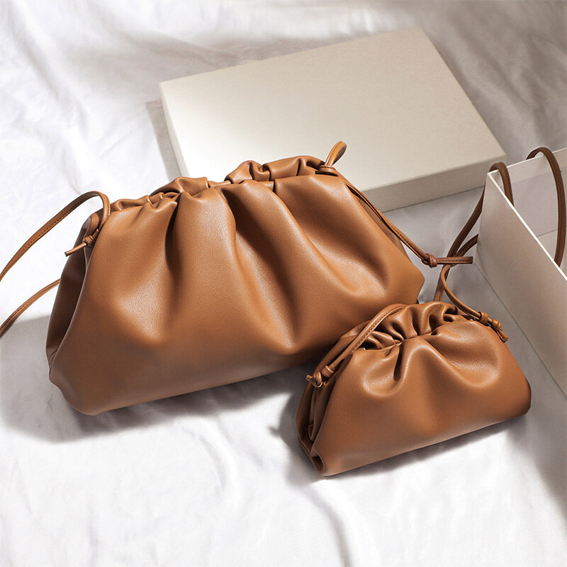 Bolso de hombro de cuero Pu suave de diseñador para mujer, bolsos cruzados pequeños de alta calidad, bolsos femeninos de moda, bolsos de mensajero