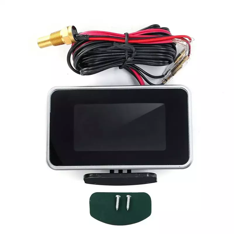 Jauge de voiture à affichage numérique LCD, tension, pression, température de l'eau, compteur avec alarme sonore, M10, 2 en 1, 12V, 24V