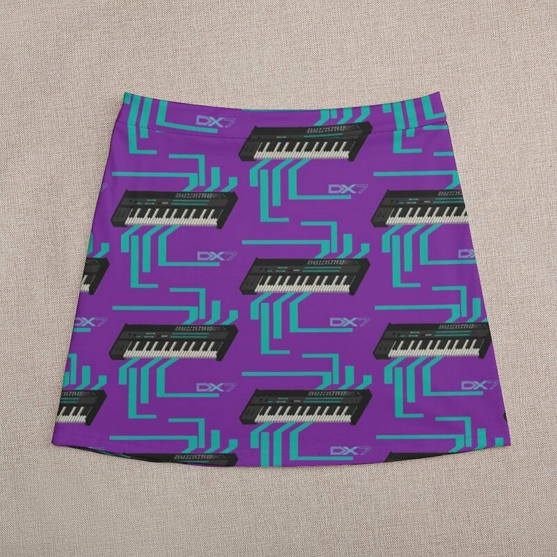 Synthesizer-minifalda dx7 para mujer, faldas cortas de verano, minifalda