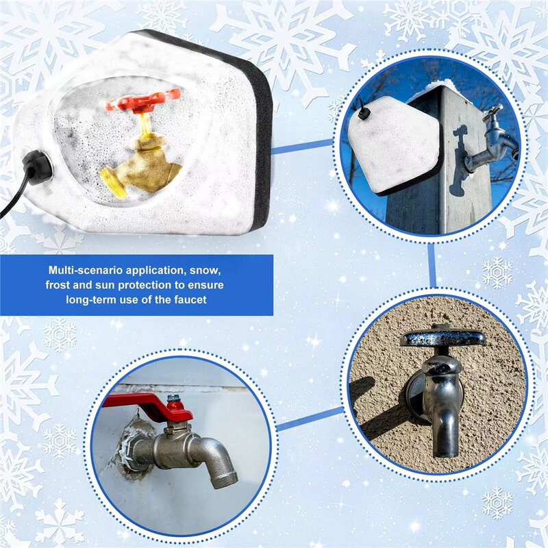 Super Insulation Outdoor Faucet Cover for Winter Winter Waterproof Outdoor Faucet Cover Outside Garden Faucet Freeze Protection