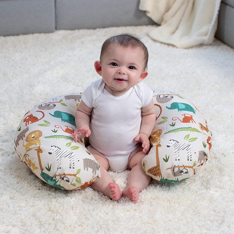 アモナ-赤ちゃんの授乳用枕カバー、U字型マタニティピローカバー、綿製、胸の授乳用