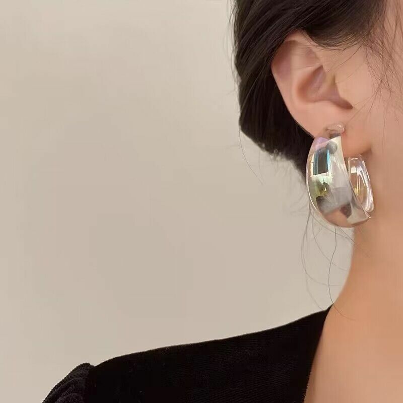 New Fashion Korean Colorful Large Drop Earring Women Vintage Irregular Teardrop Dangle Earrings For Female Party Jewelry Brincos