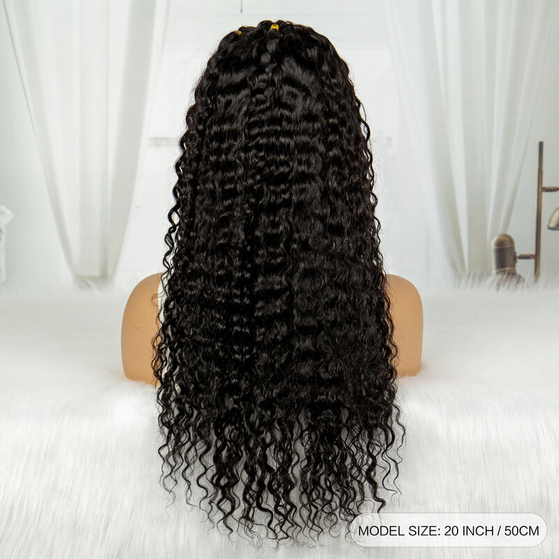 13x4 прозрачные кружевные фронтальные вьющиеся парики 28 30 дюймов волнистые человеческие волосы парики с косами предварительно выщипанные Remy для женщин плотность 180%