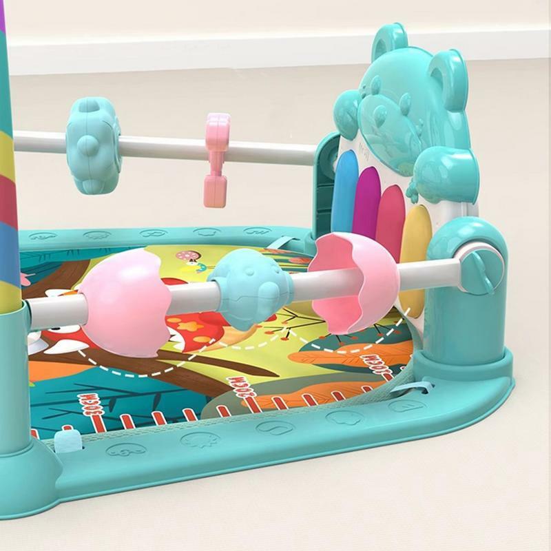 Kop i mata do zabawy muzyczna mata do aktywności zabawka edukacyjna inteligentnych scenach zabawki dla malucha dla 3-6 miesięcy noworodków urodziny i