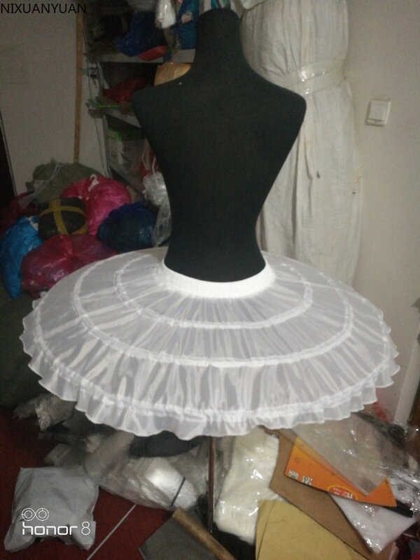 Wholesale Ball Gown Ballet Underskirt Short Dress Cosplay Petticoat Three Bones Puffy Lolita Petticoat Rockabilly Crinoline