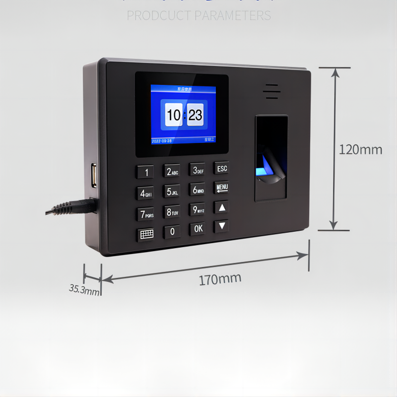 F06 Electronic Attendance Machine（Fingerprint + Password）No Need To Install Software Copy Data Directly From USB Flash Drive