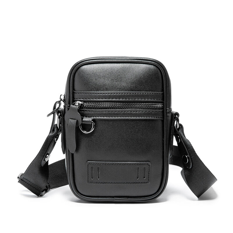 Fashion Small Men's Shoulder Bag for Male PU Leather Crossbody Bags Mini Messenger Phone Bags Belts Flap Messenger 2023 New