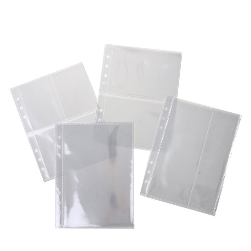 10 buah permainan kartu buku lengan pemegang penjilid Album standar transparan plastik Album foto Binder isi ulang Lengan