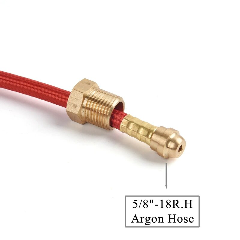 3.8m/7.6m WP9 WP17 TIG senter las fleksibel kepala katup Gas tipe terpisah dengan 5/8 UNF 35-50 konektor