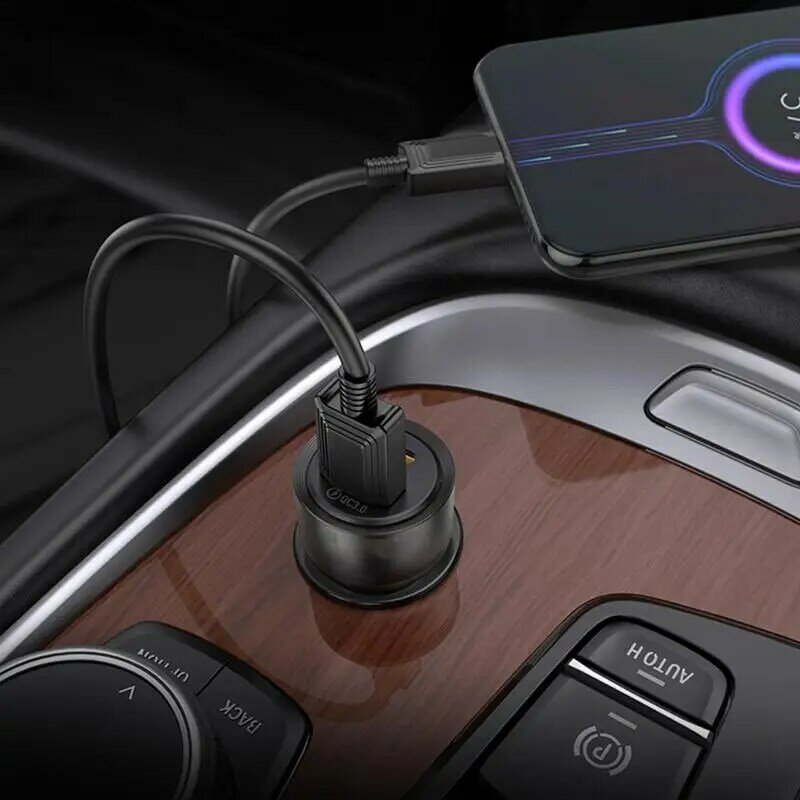 Type C Car Charger Adapter Type C Fast Charging Head For Road Trip Essentials Road Trip Essentials For Convertible SUV Rv Truck
