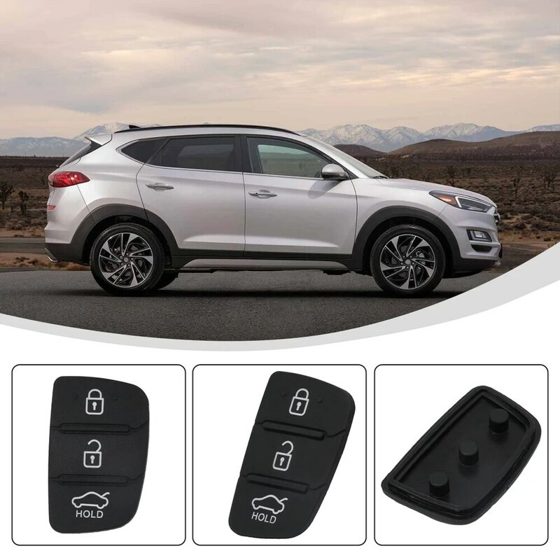 Rubber Pad Remote Key Shell FOR Hyundai Tucson 2012-2019 For Santa Fe 2013-2019 For I20 2011-2019 For Creta 2012-2019 Key Pad