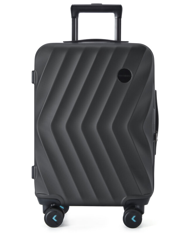 Bagsmart-男性と女性のためのスピナーホイール付きの軽量の機内持ち込み手荷物、広いハンドル付きスーツケース、トラベルトロリーケース、キャビン、20インチ