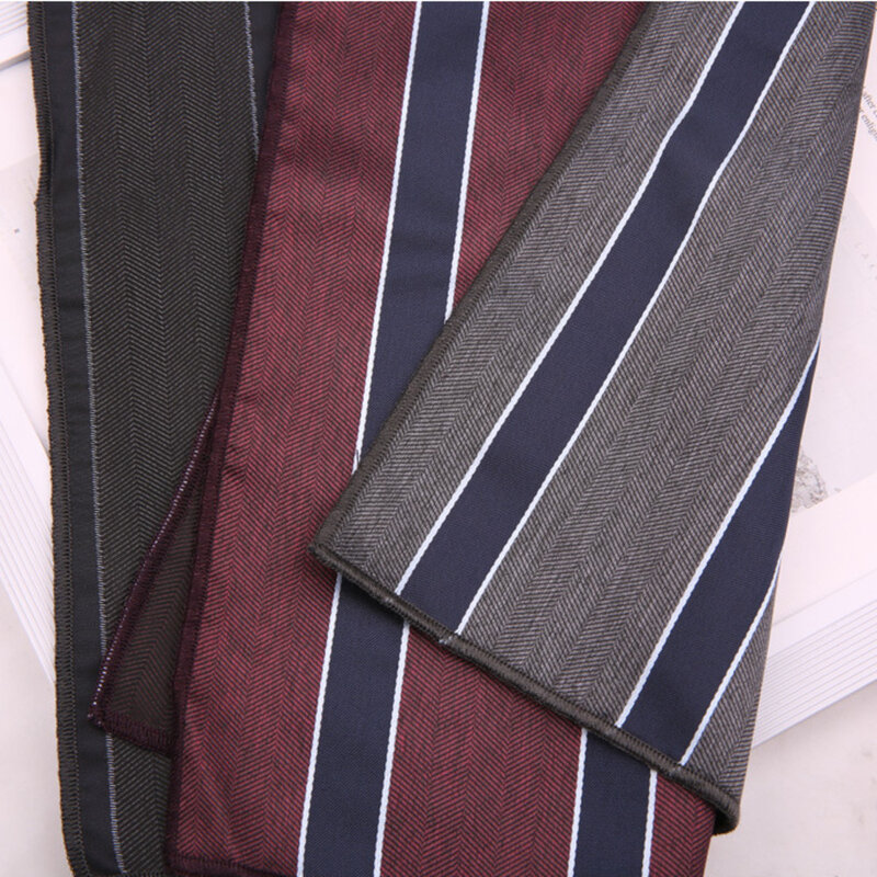 Brown Color Pocket Square For Men Adult Striped Paisley Floral Handkerchief Formal Dress Suit Accessory Navy Solid Hanky Cravat