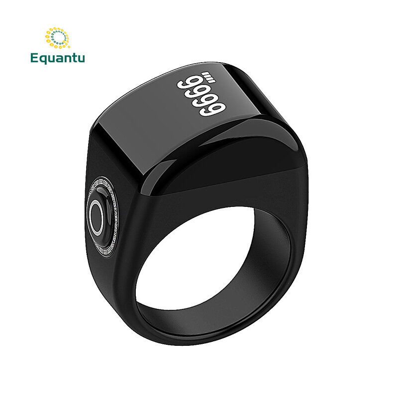 Equantu New Product Tasbeeh Plastic Zikir Counter MusliM AzAn AlArm CloCk Smart Ring