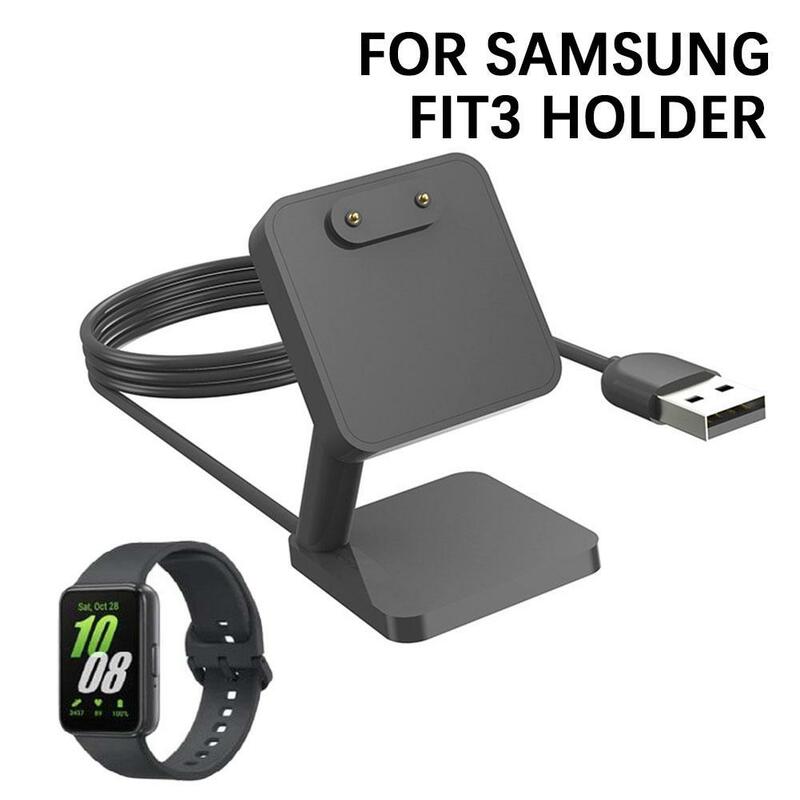Adaptador de cargador de soporte de escritorio, Cable de carga USB, soporte de estación de acoplamiento para Samsung Galaxy Fit 3, pulsera inteligente Mini Power Cha I8P3